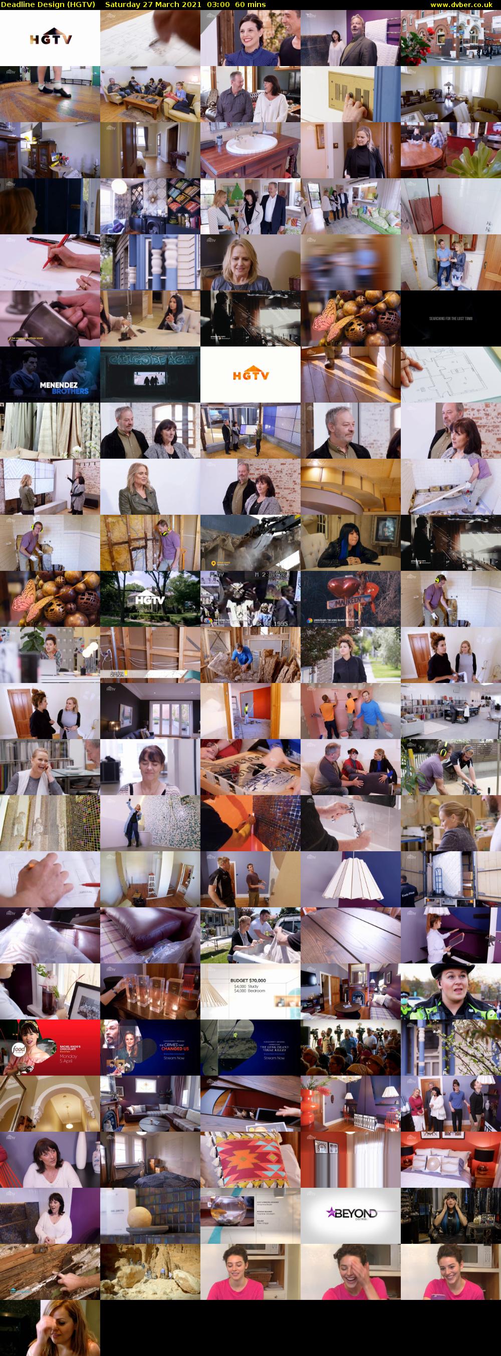 Deadline Design (HGTV) Saturday 27 March 2021 03:00 - 04:00