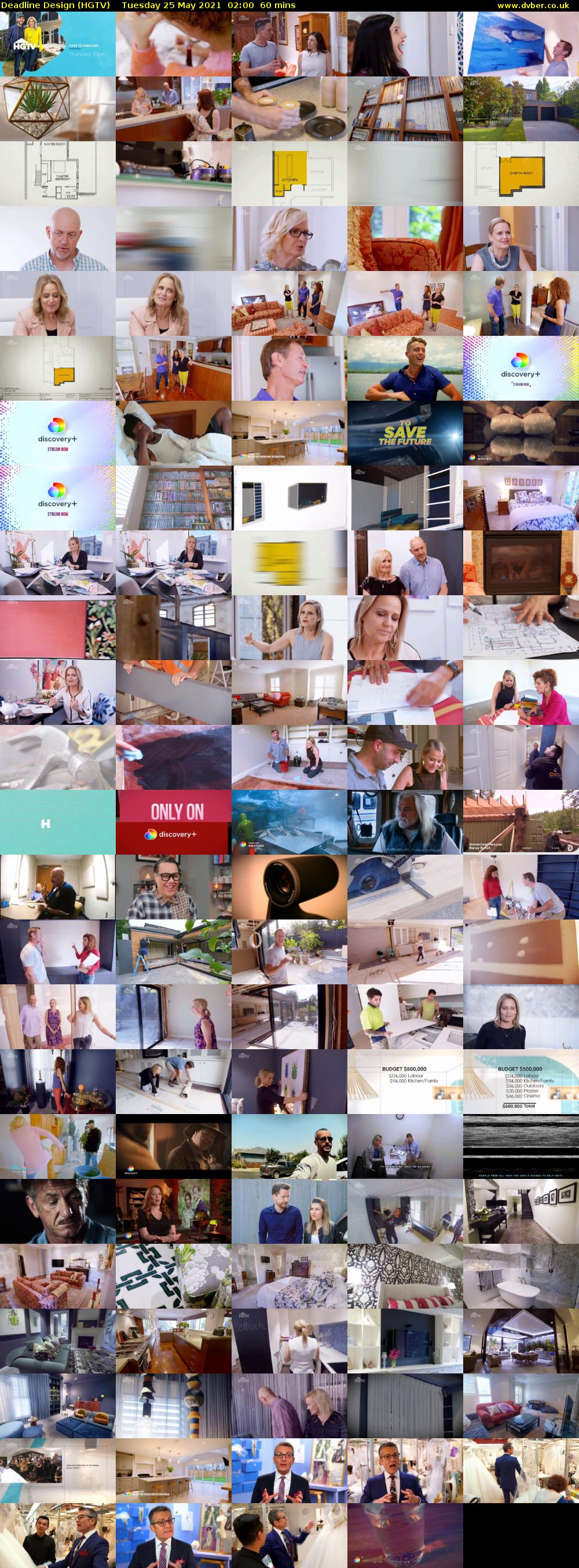 Deadline Design (HGTV) Tuesday 25 May 2021 02:00 - 03:00