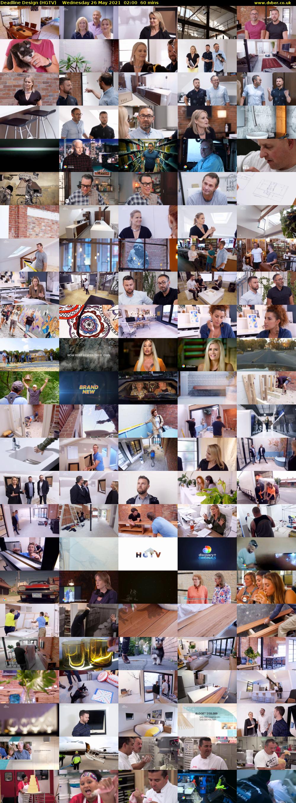 Deadline Design (HGTV) Wednesday 26 May 2021 02:00 - 03:00