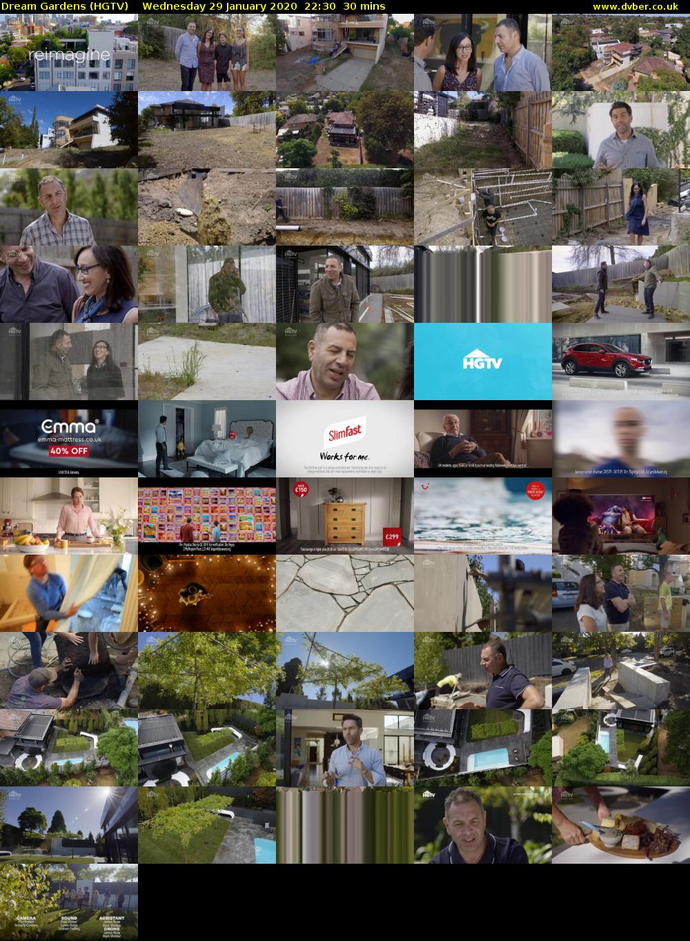 Dream Gardens (HGTV) Wednesday 29 January 2020 22:30 - 23:00