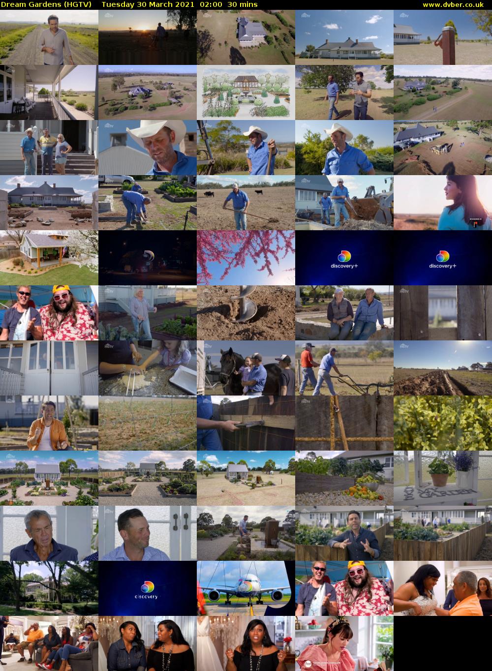 Dream Gardens (HGTV) Tuesday 30 March 2021 02:00 - 02:30