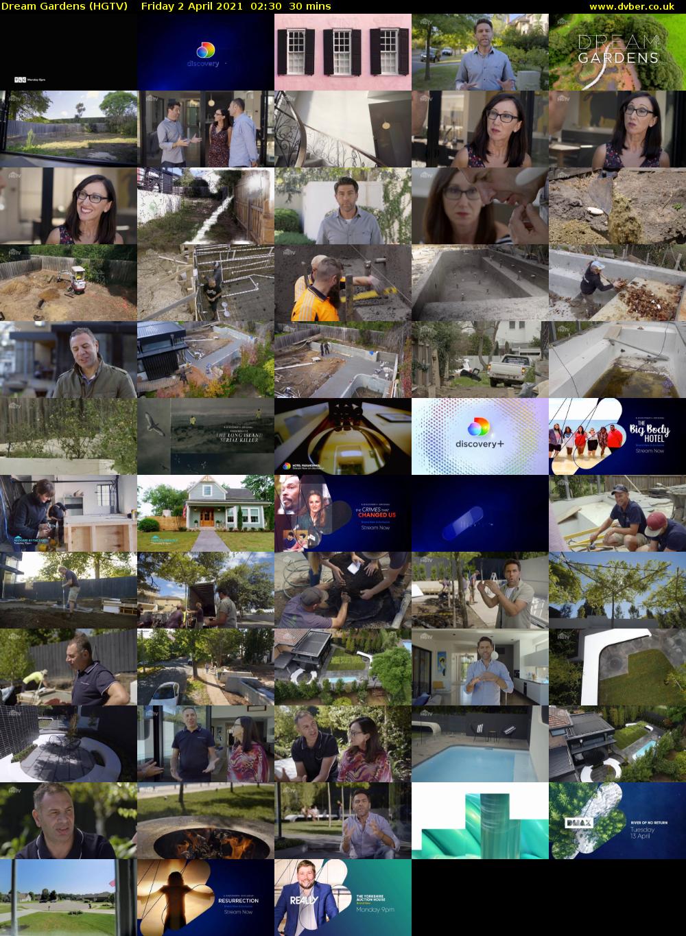 Dream Gardens (HGTV) Friday 2 April 2021 02:30 - 03:00