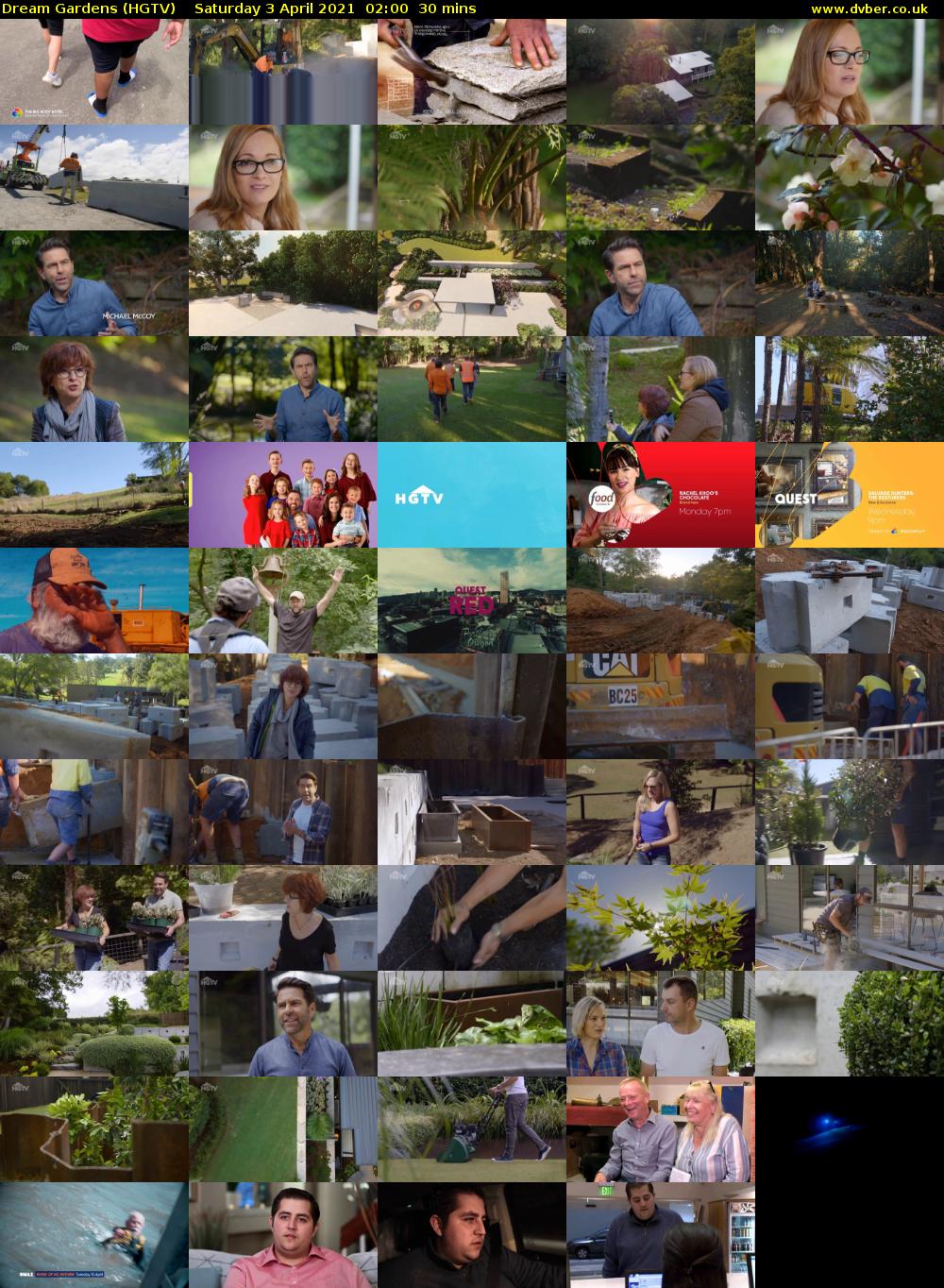 Dream Gardens (HGTV) Saturday 3 April 2021 02:00 - 02:30