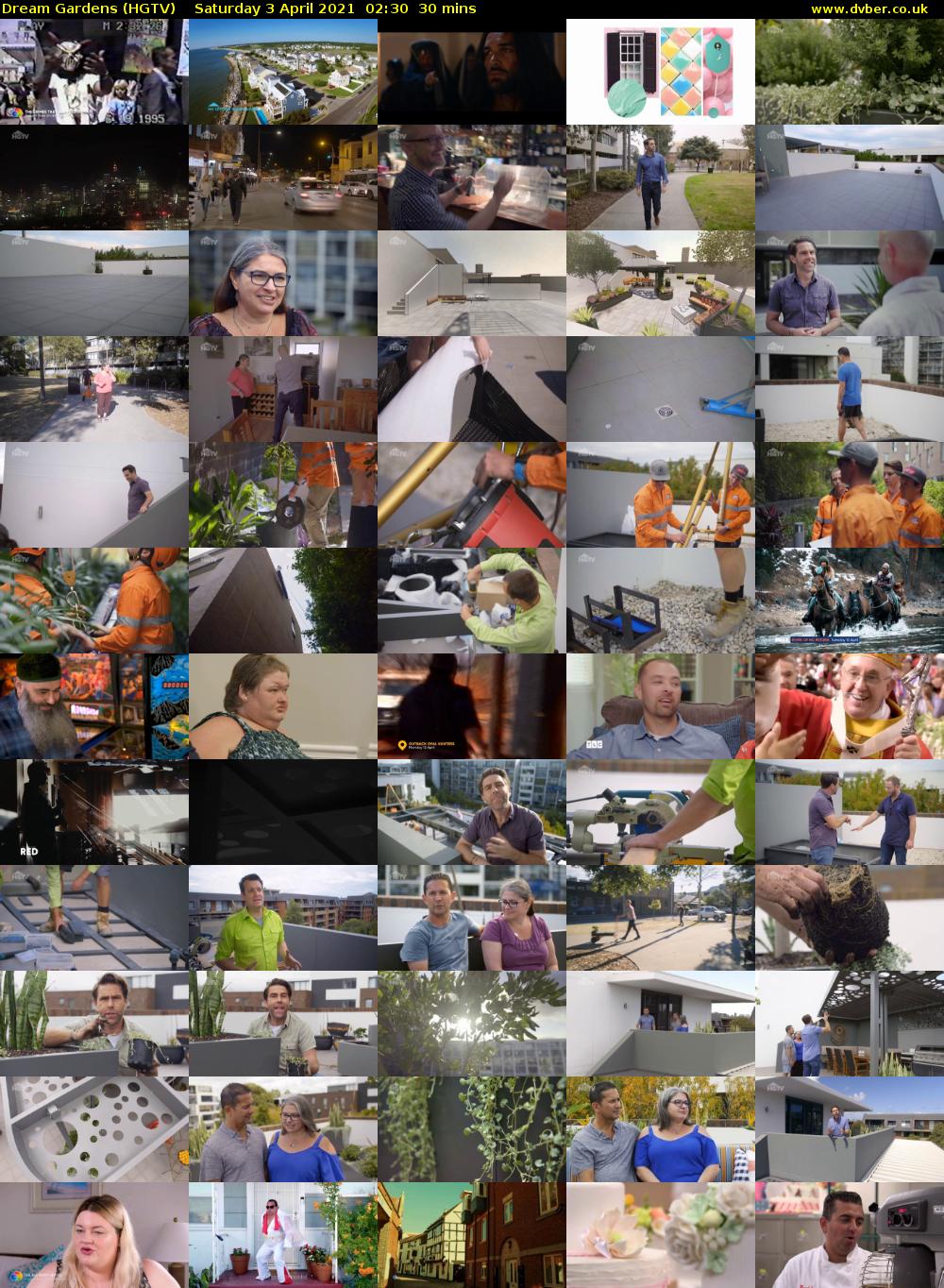 Dream Gardens (HGTV) Saturday 3 April 2021 02:30 - 03:00