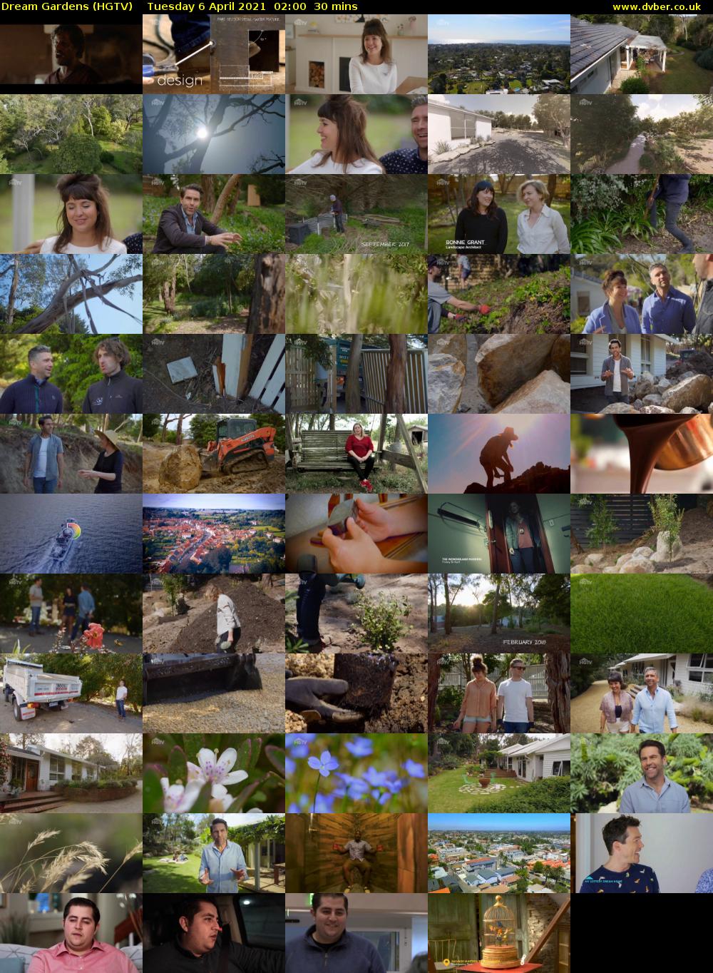 Dream Gardens (HGTV) Tuesday 6 April 2021 02:00 - 02:30