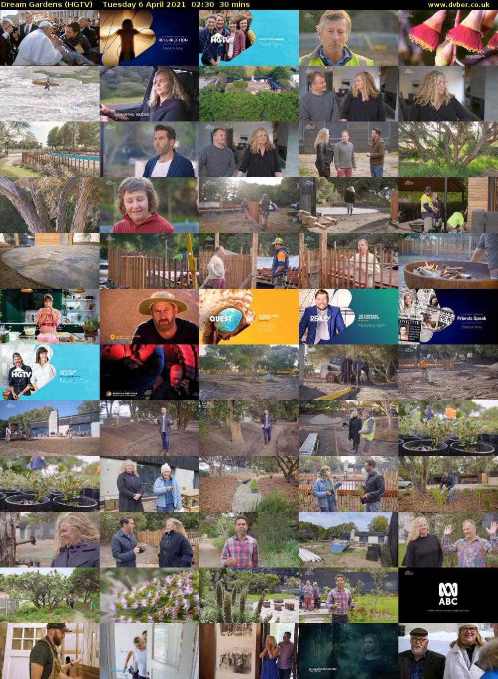 Dream Gardens (HGTV) Tuesday 6 April 2021 02:30 - 03:00
