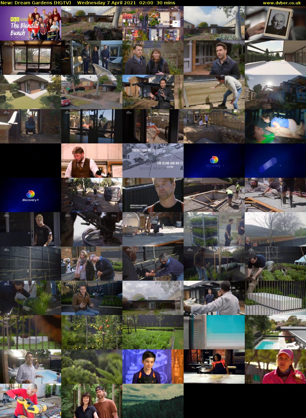 Dream Gardens (HGTV) Wednesday 7 April 2021 02:00 - 02:30