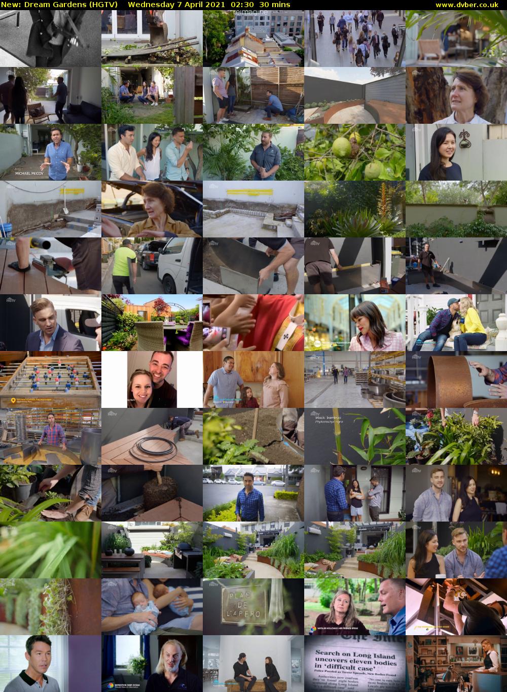 Dream Gardens (HGTV) Wednesday 7 April 2021 02:30 - 03:00