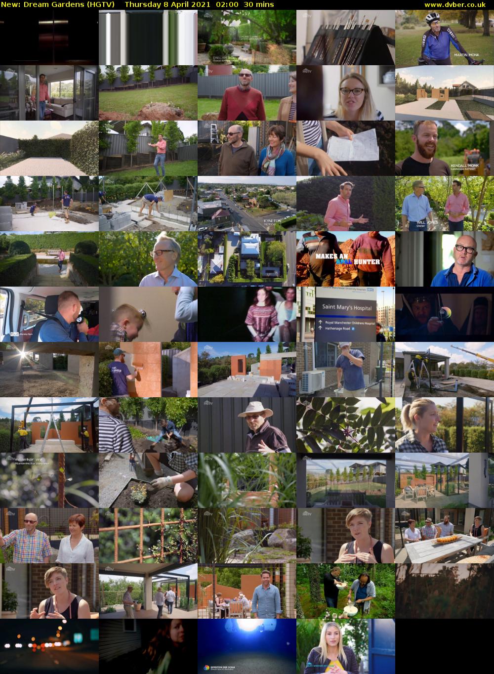 Dream Gardens (HGTV) Thursday 8 April 2021 02:00 - 02:30
