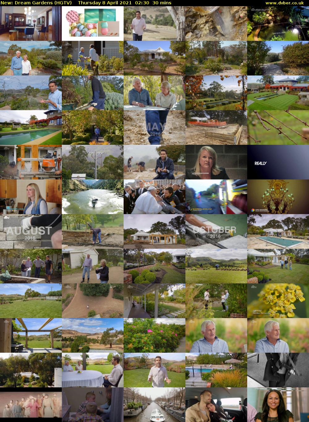 Dream Gardens (HGTV) Thursday 8 April 2021 02:30 - 03:00