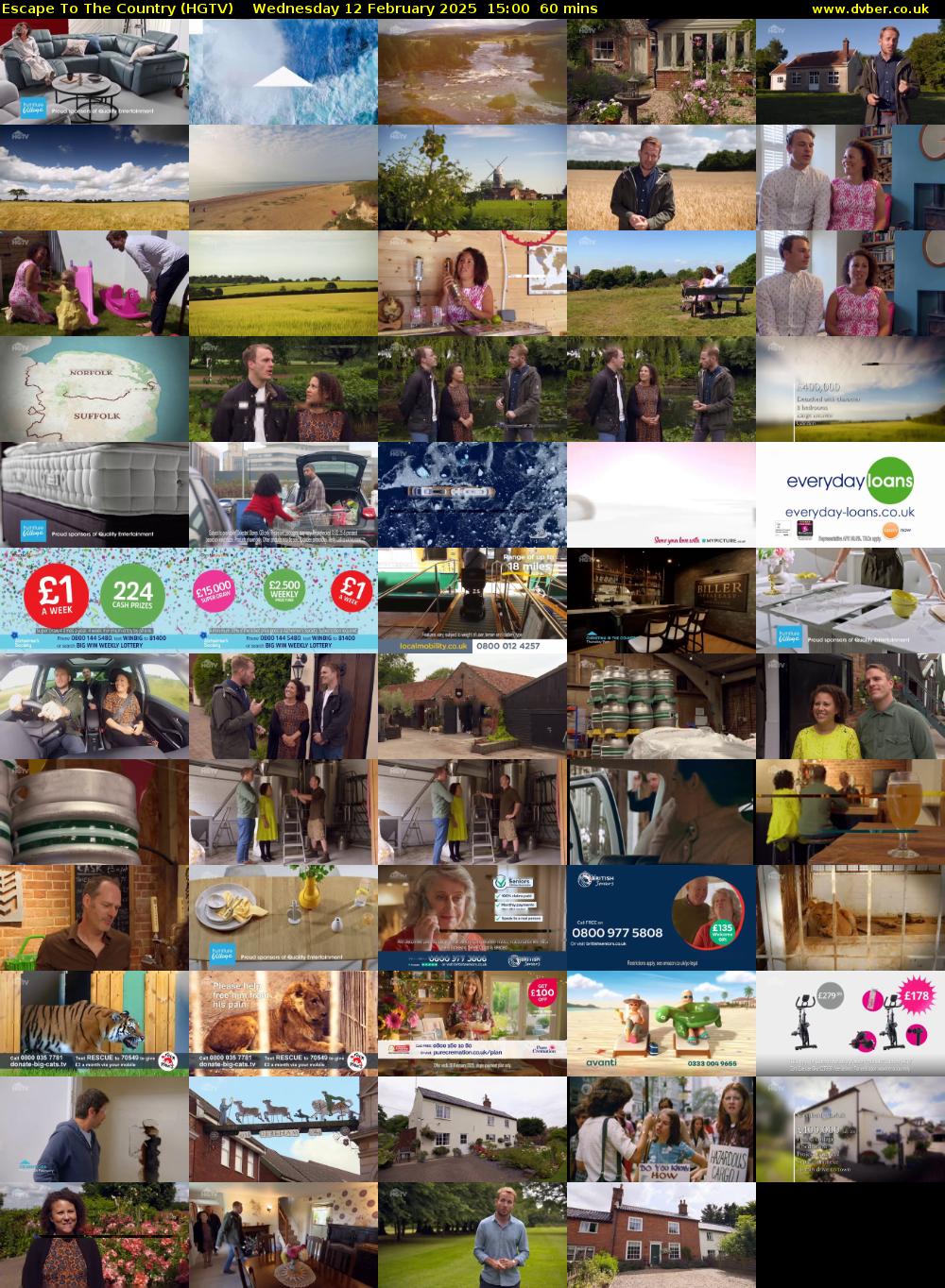 Escape To The Country (HGTV) Wednesday 12 February 2025 15:00 - 16:00