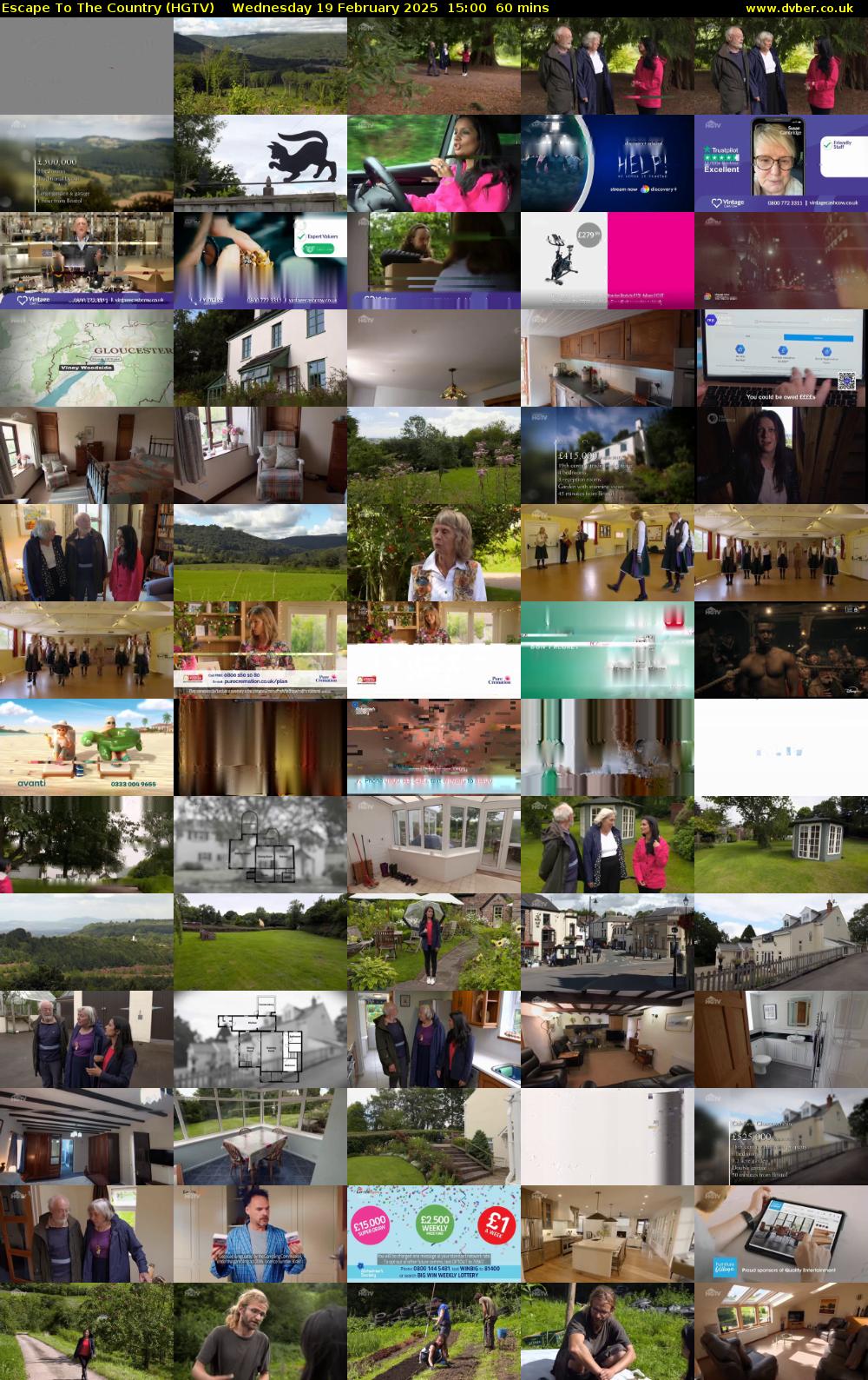 Escape To The Country (HGTV) Wednesday 19 February 2025 15:00 - 16:00