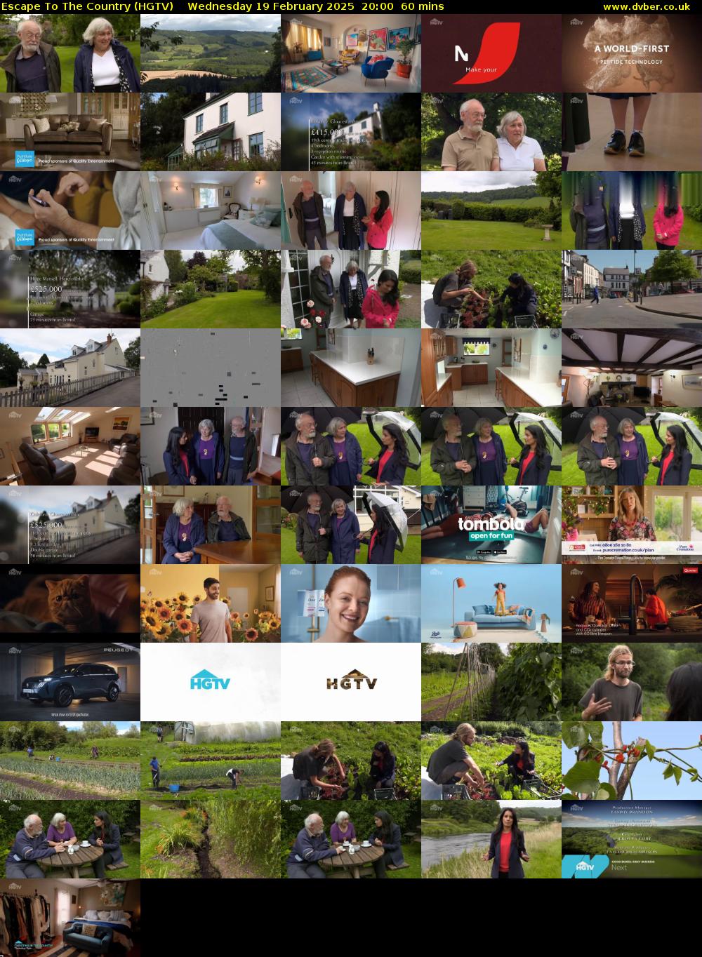 Escape To The Country (HGTV) Wednesday 19 February 2025 20:00 - 21:00