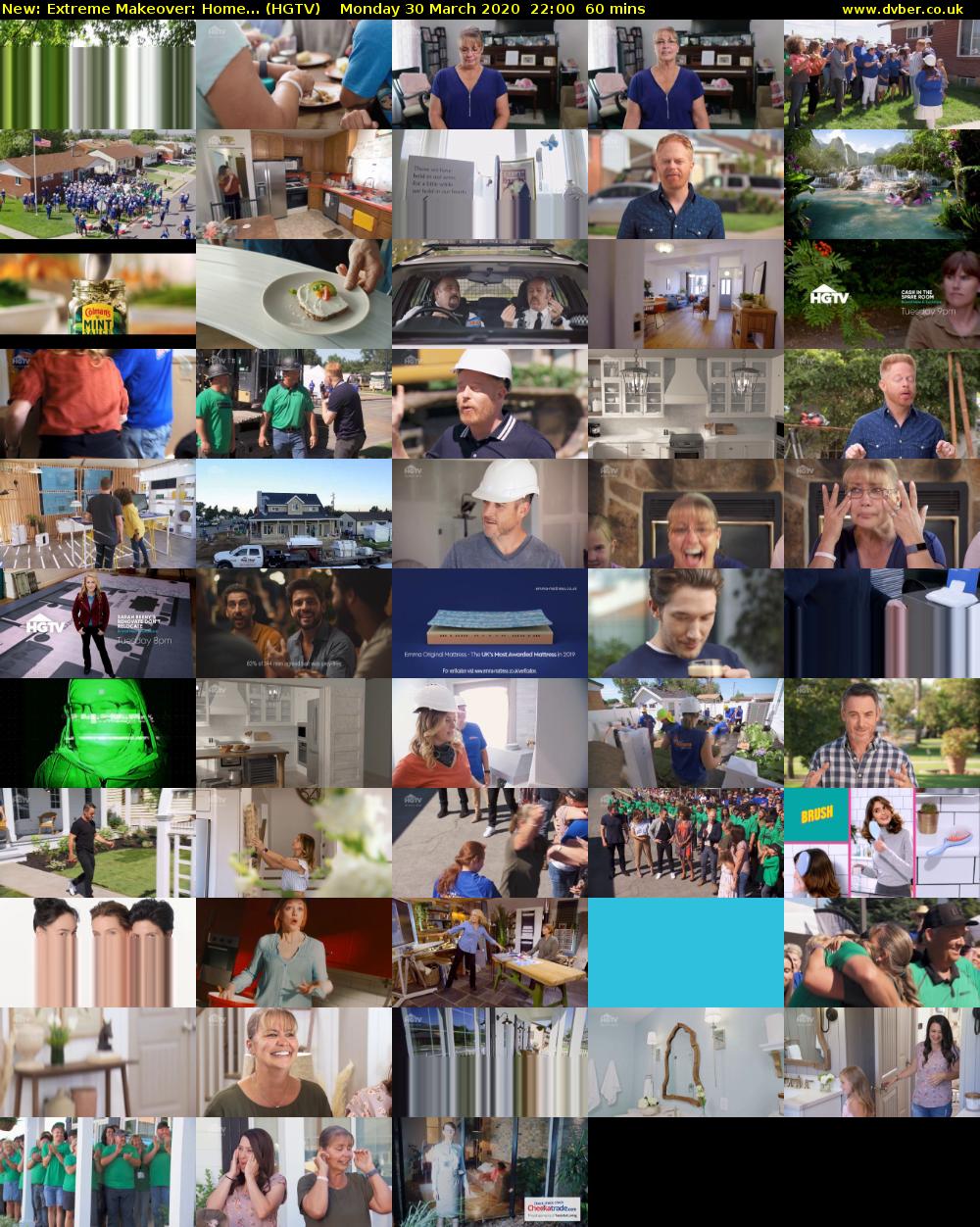 Extreme Makeover: Home... (HGTV) Monday 30 March 2020 22:00 - 23:00