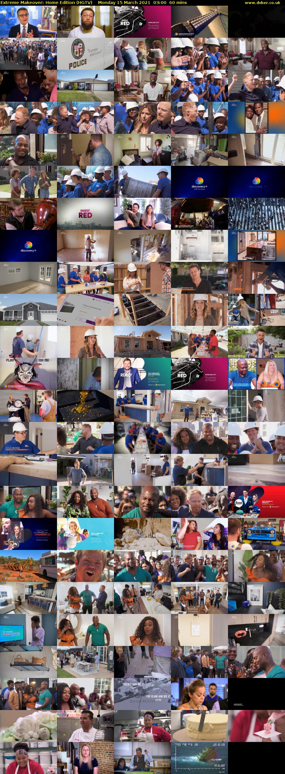 Extreme Makeover: Home Edition (HGTV) Monday 15 March 2021 03:00 - 04:00