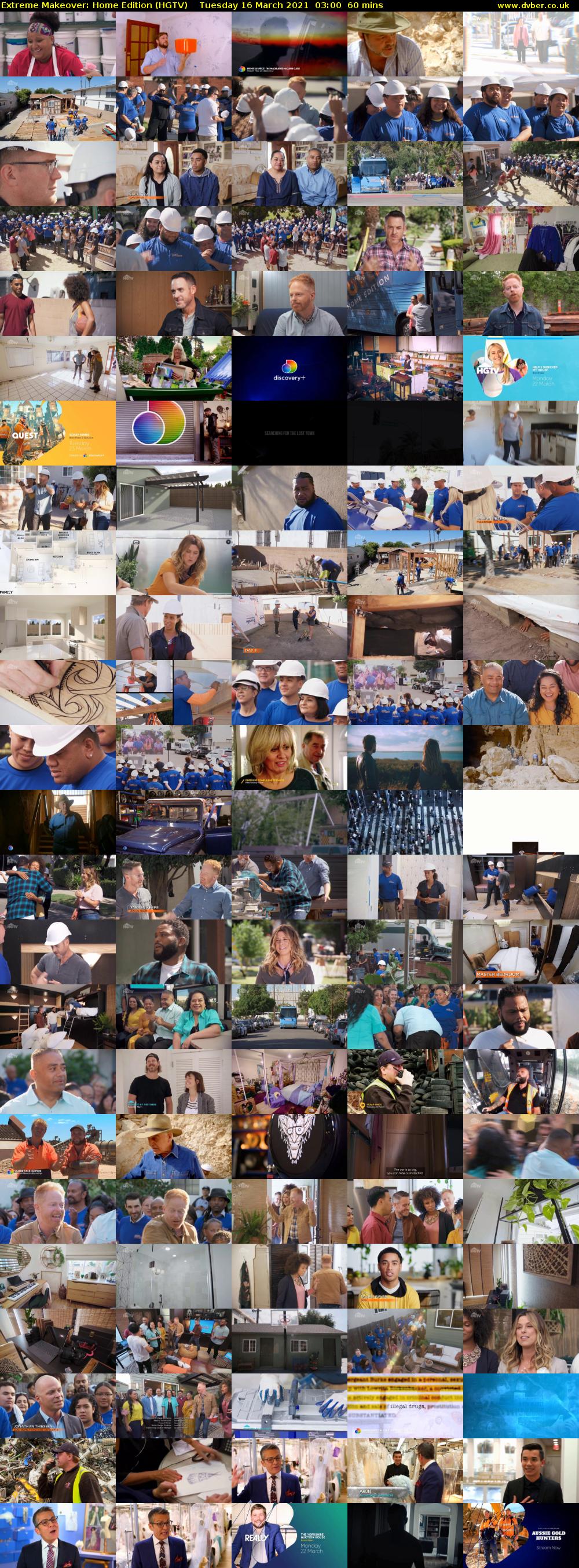 Extreme Makeover: Home Edition (HGTV) Tuesday 16 March 2021 03:00 - 04:00