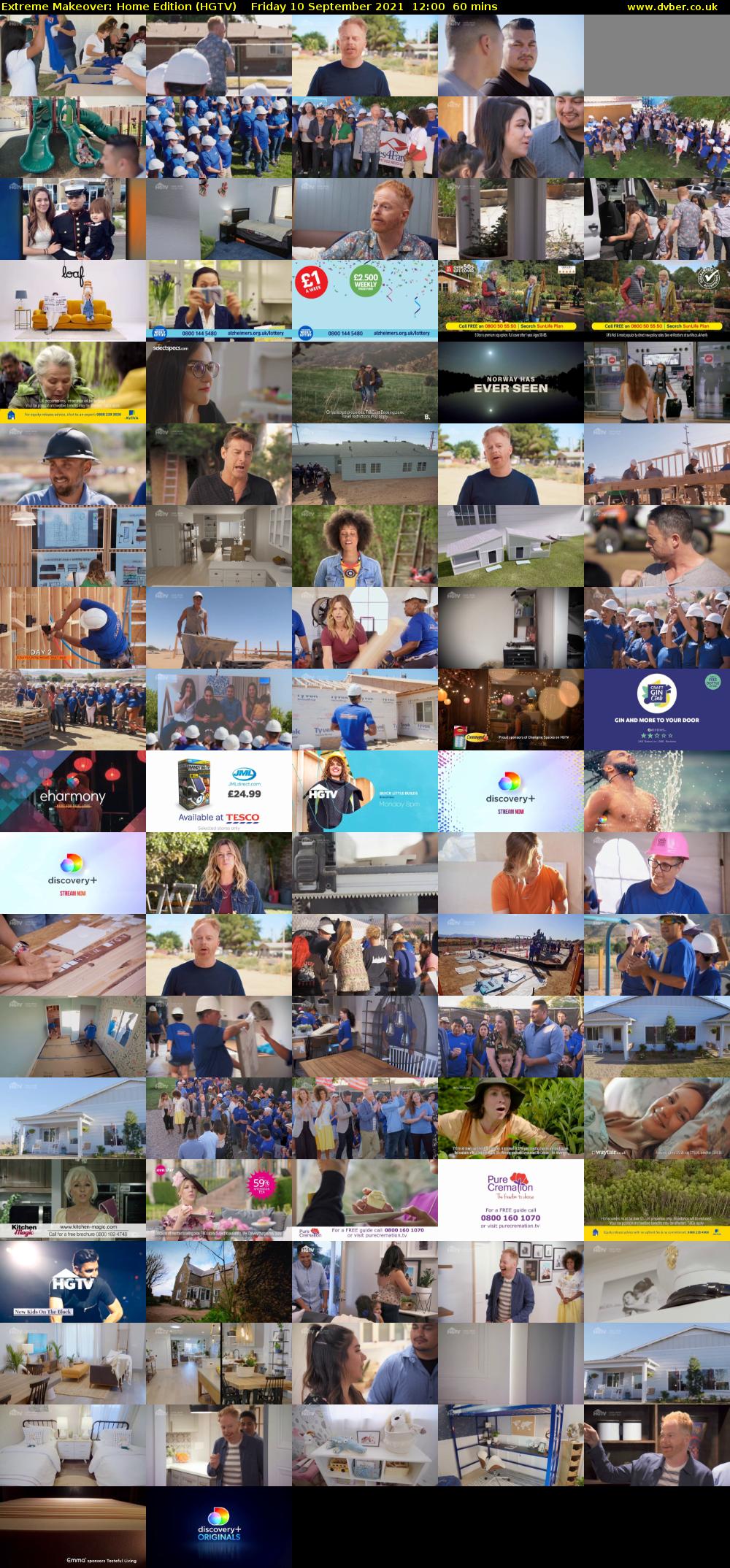 Extreme Makeover: Home Edition (HGTV) Friday 10 September 2021 12:00 - 13:00