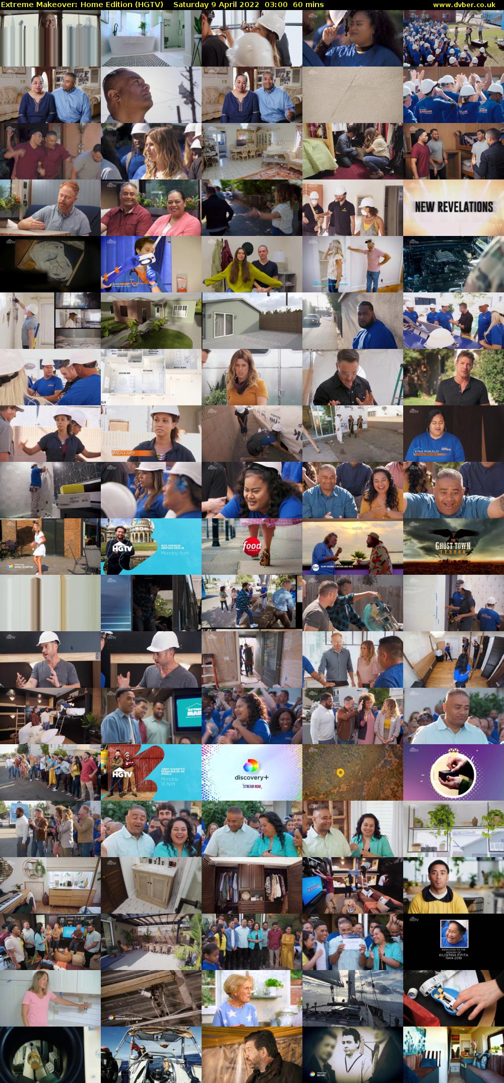 Extreme Makeover: Home Edition (HGTV) Saturday 9 April 2022 03:00 - 04:00