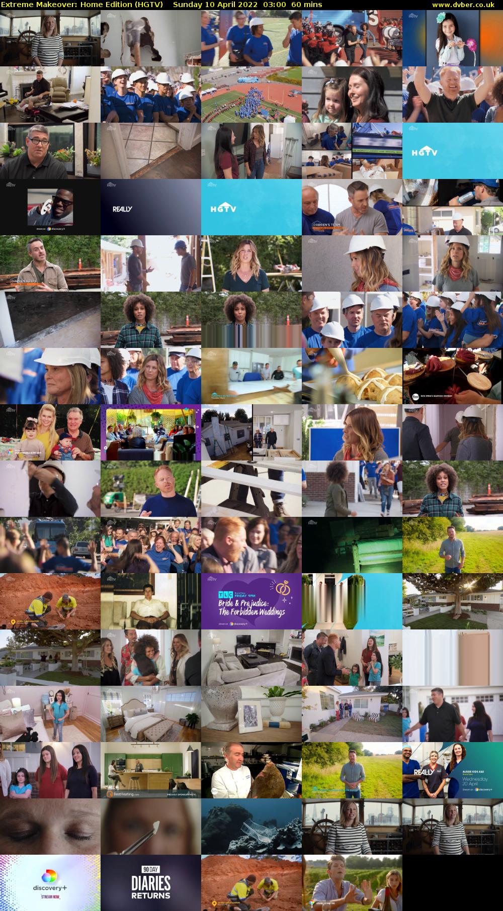 Extreme Makeover: Home Edition (HGTV) Sunday 10 April 2022 03:00 - 04:00