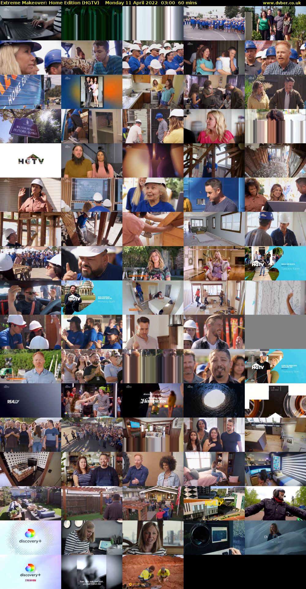 Extreme Makeover: Home Edition (HGTV) Monday 11 April 2022 03:00 - 04:00