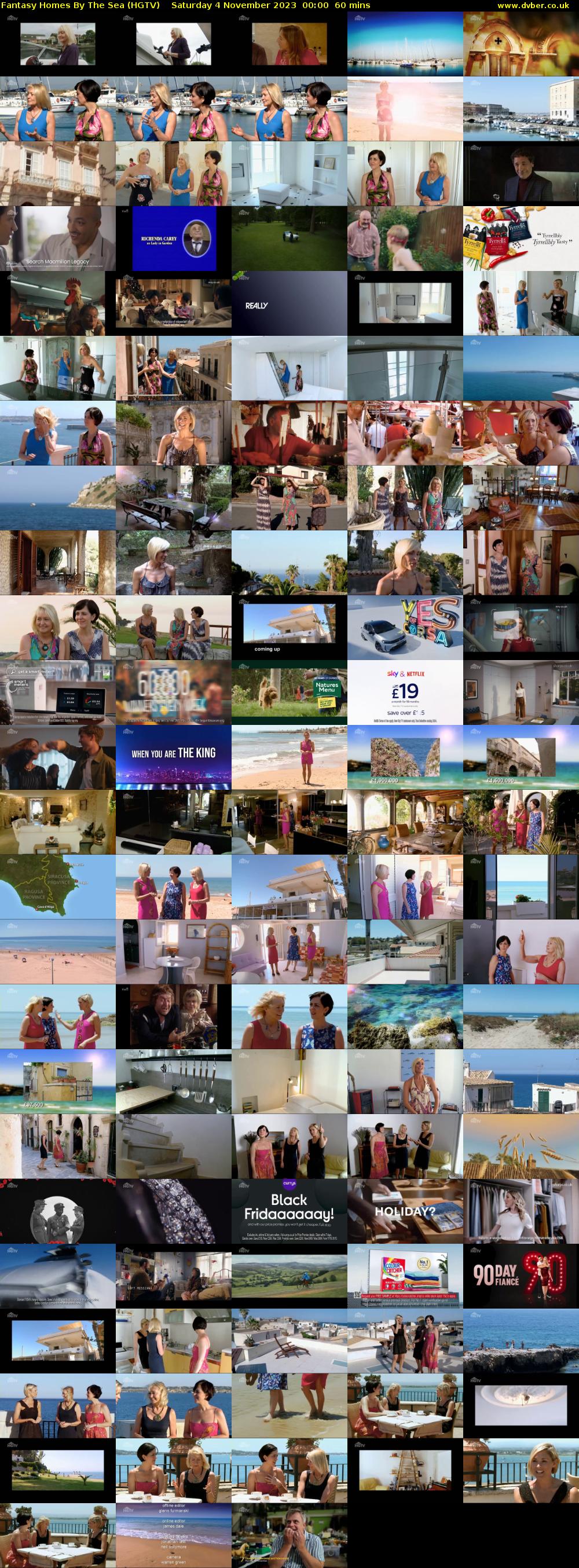 Fantasy Homes By The Sea (HGTV) Saturday 4 November 2023 00:00 - 01:00
