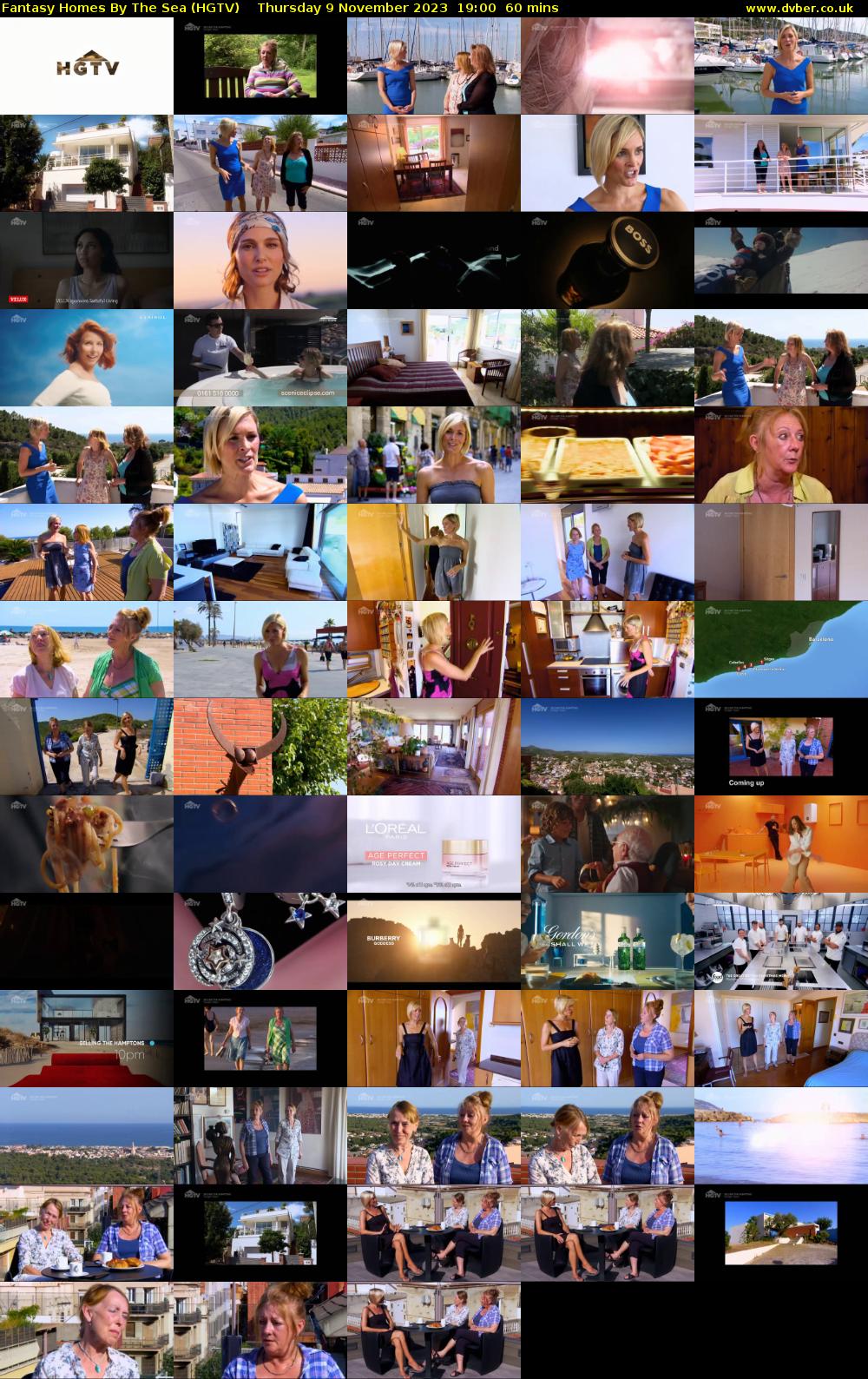 Fantasy Homes By The Sea (HGTV) Thursday 9 November 2023 19:00 - 20:00