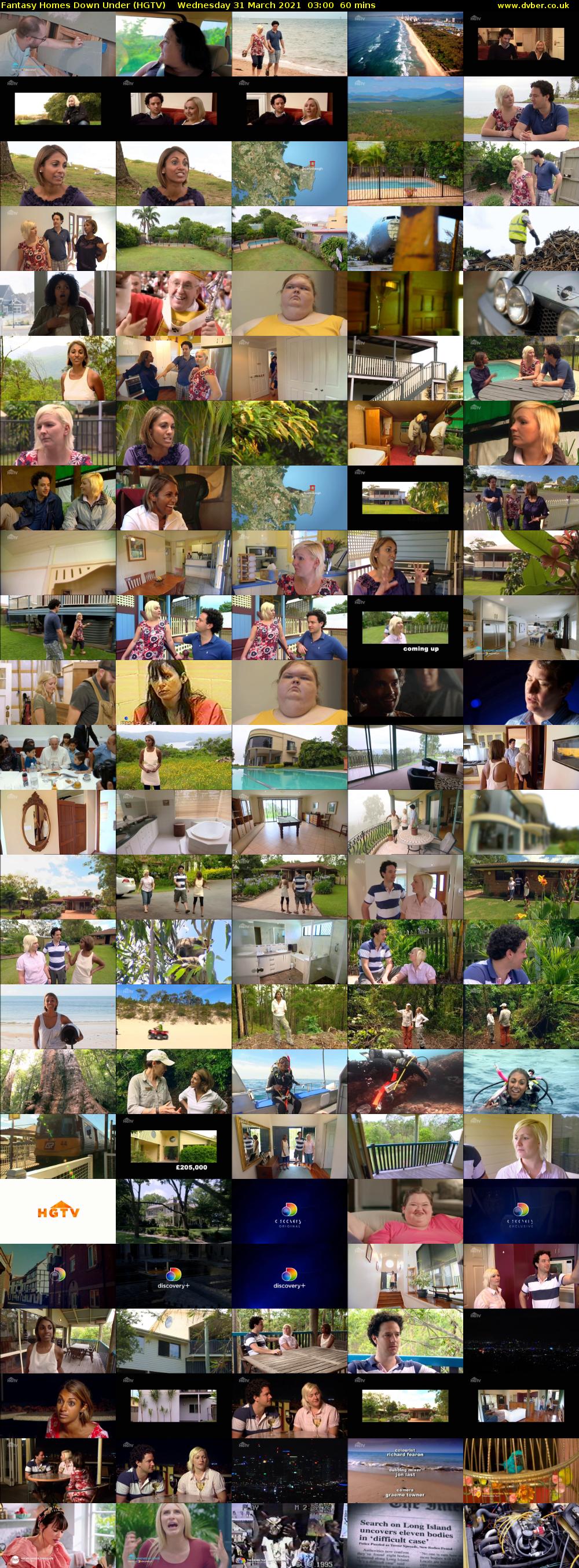 Fantasy Homes Down Under (HGTV) Wednesday 31 March 2021 03:00 - 04:00