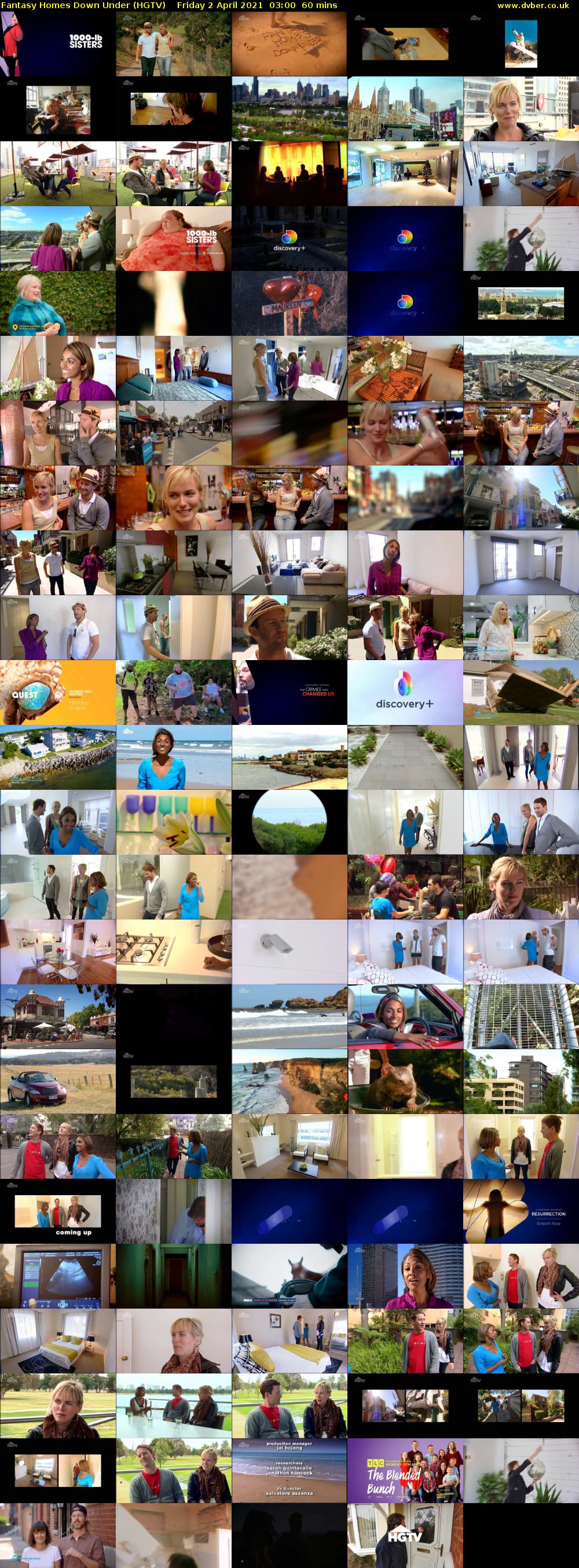 Fantasy Homes Down Under (HGTV) Friday 2 April 2021 03:00 - 04:00