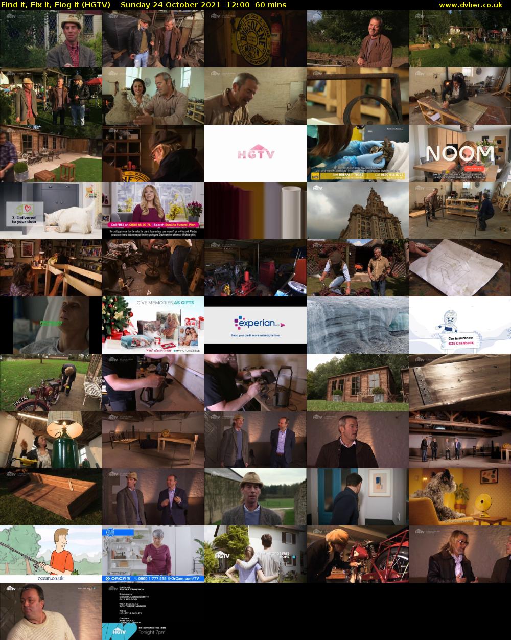 Find It, Fix It, Flog It (HGTV) Sunday 24 October 2021 12:00 - 13:00