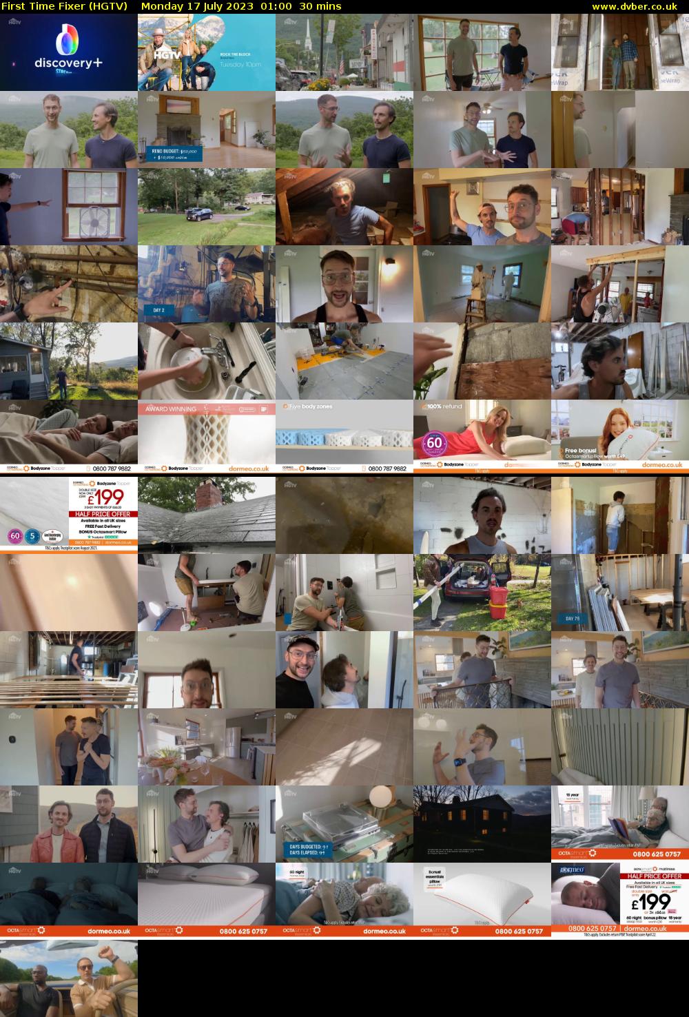 First Time Fixer (HGTV) Monday 17 July 2023 01:00 - 01:30
