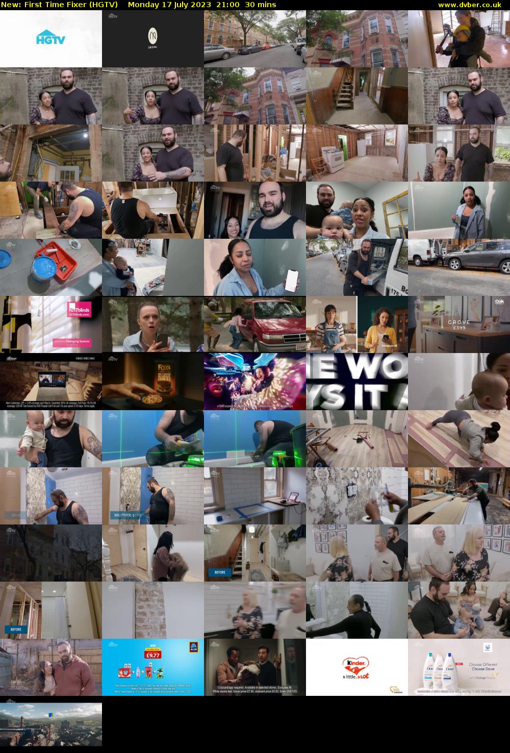 First Time Fixer (HGTV) Monday 17 July 2023 21:00 - 21:30