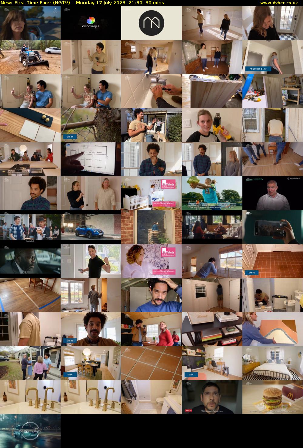 First Time Fixer (HGTV) Monday 17 July 2023 21:30 - 22:00
