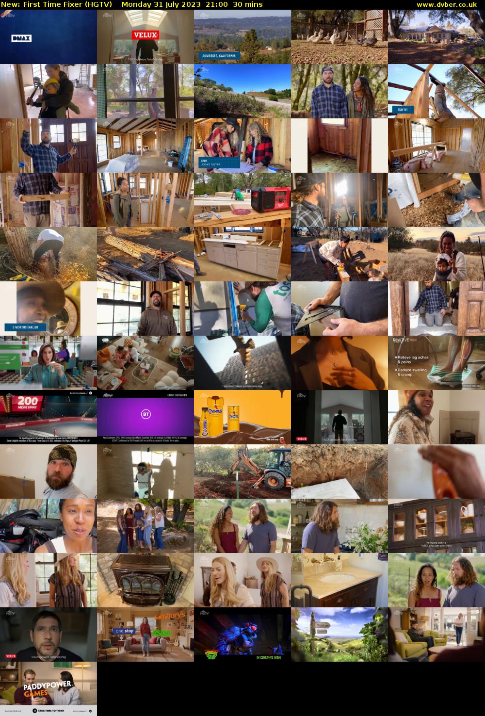 First Time Fixer (HGTV) Monday 31 July 2023 21:00 - 21:30