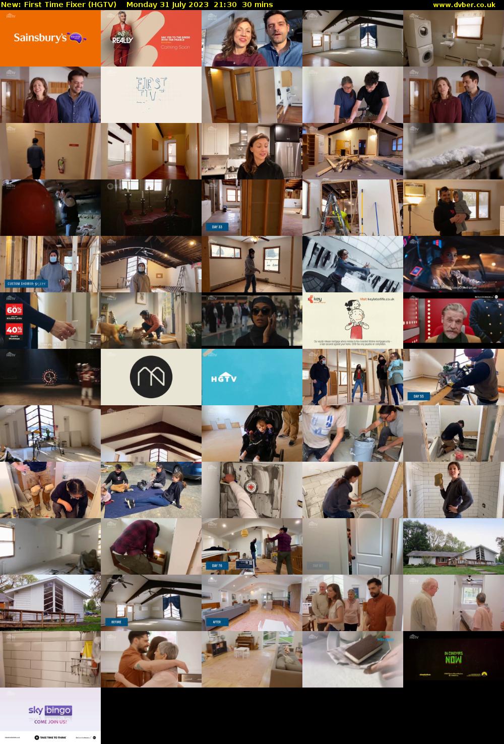 First Time Fixer (HGTV) Monday 31 July 2023 21:30 - 22:00