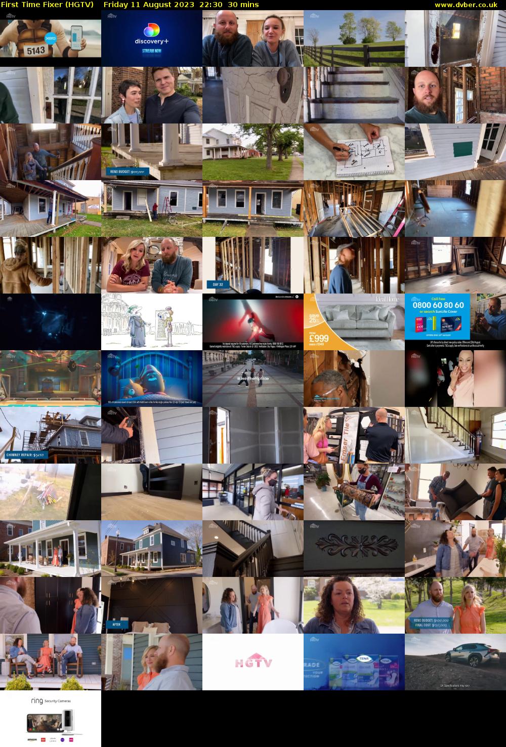 First Time Fixer (HGTV) Friday 11 August 2023 22:30 - 23:00