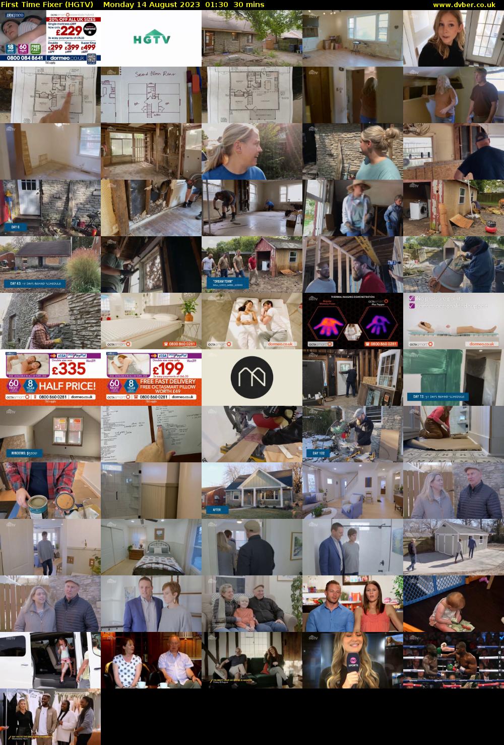 First Time Fixer (HGTV) Monday 14 August 2023 01:30 - 02:00