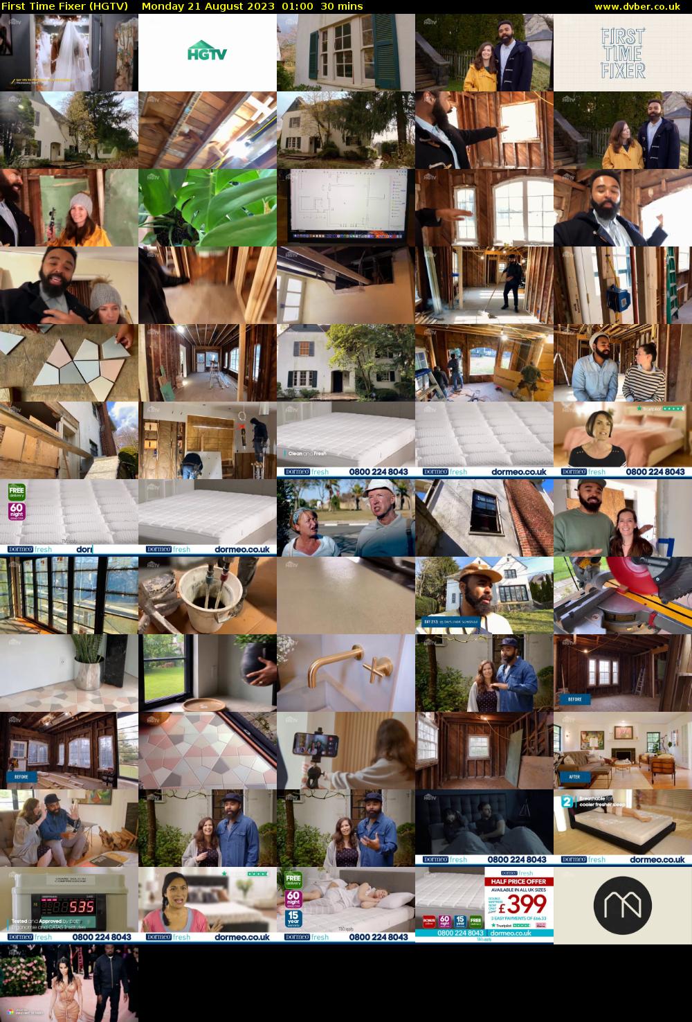 First Time Fixer (HGTV) Monday 21 August 2023 01:00 - 01:30