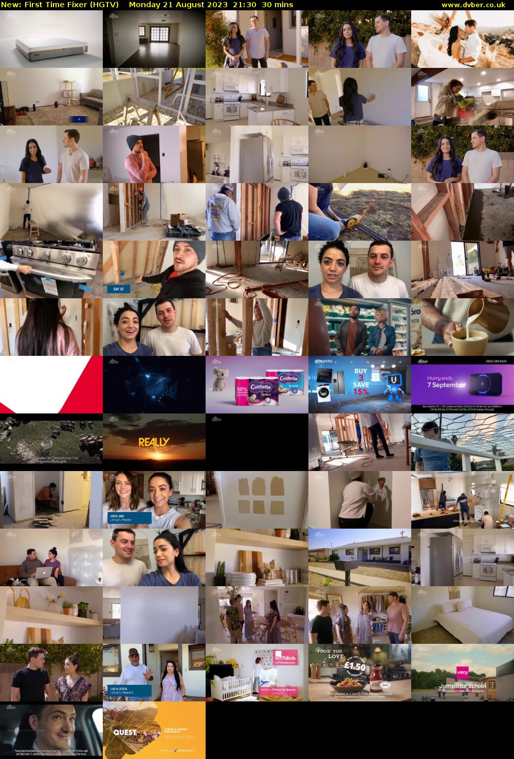 First Time Fixer (HGTV) Monday 21 August 2023 21:30 - 22:00