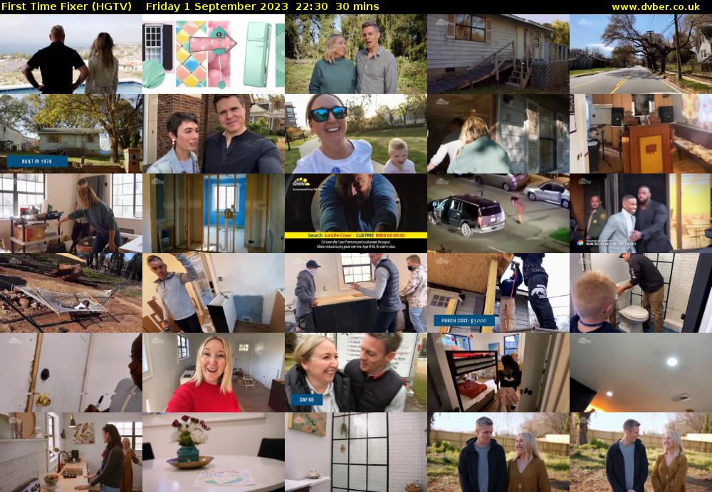 First Time Fixer (HGTV) Friday 1 September 2023 22:30 - 23:00