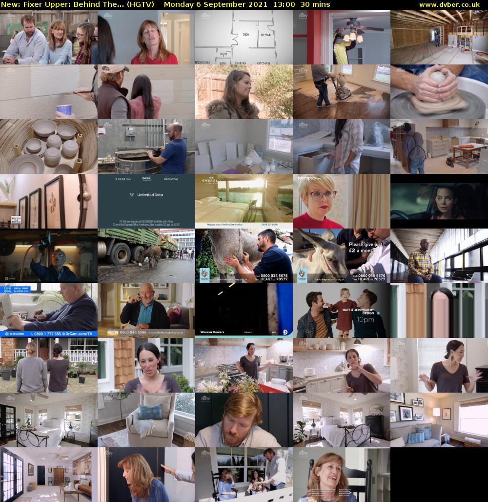 Fixer Upper: Behind The... (HGTV) Monday 6 September 2021 13:00 - 13:30