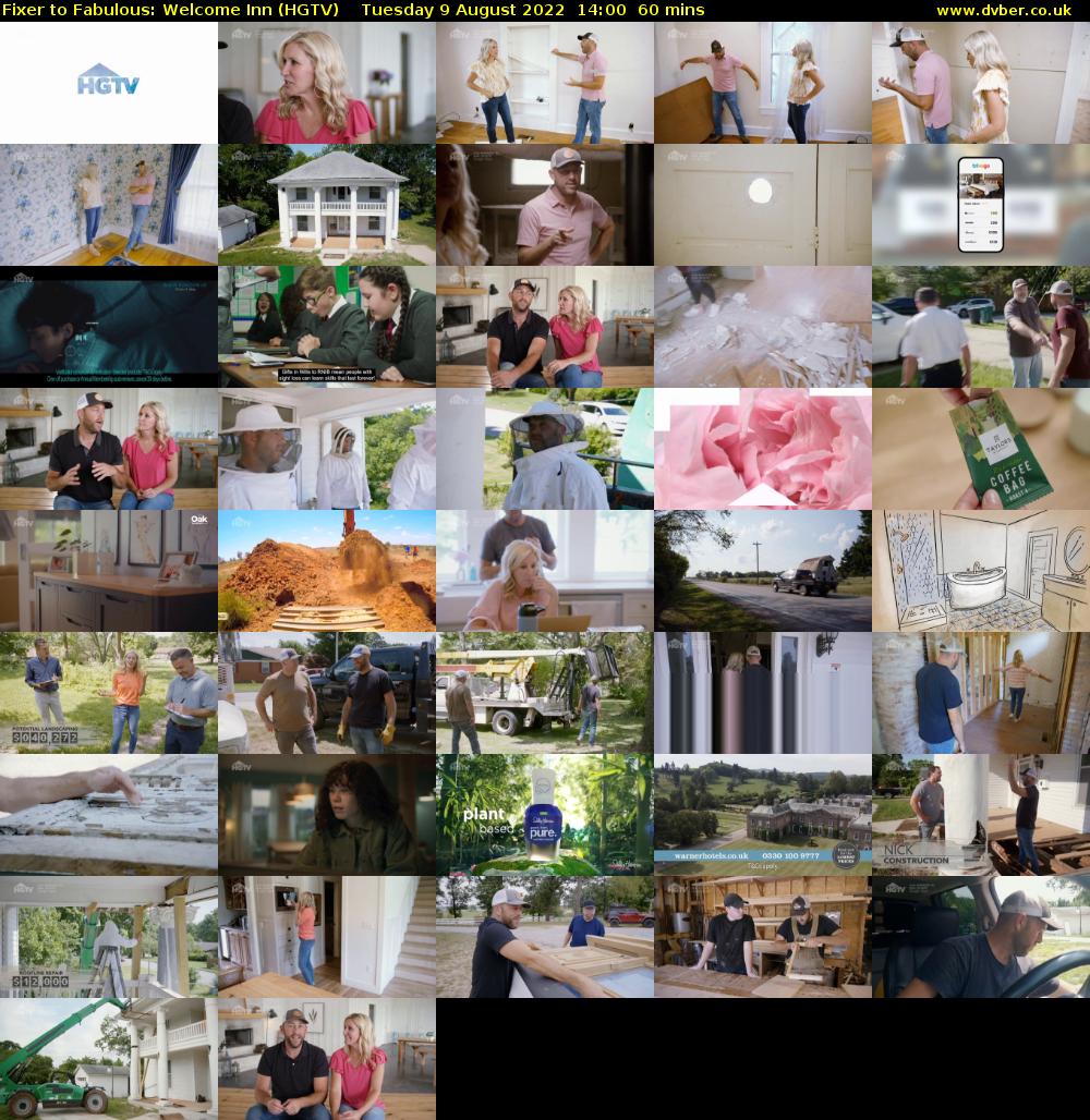 Fixer to Fabulous: Welcome Inn (HGTV) Tuesday 9 August 2022 14:00 - 15:00
