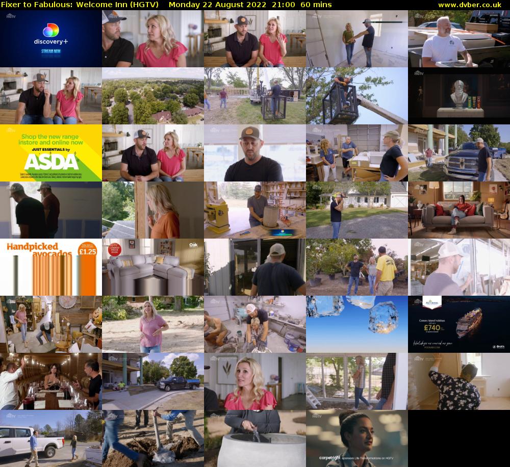 Fixer to Fabulous: Welcome Inn (HGTV) Monday 22 August 2022 21:00 - 22:00