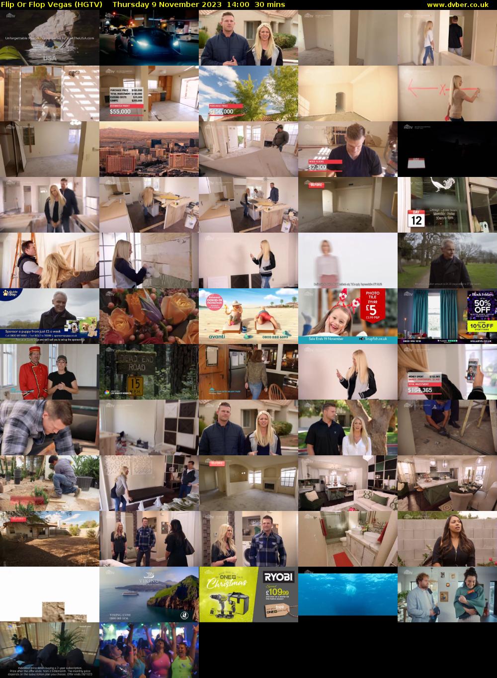 Flip Or Flop Vegas (HGTV) Thursday 9 November 2023 14:00 - 14:30