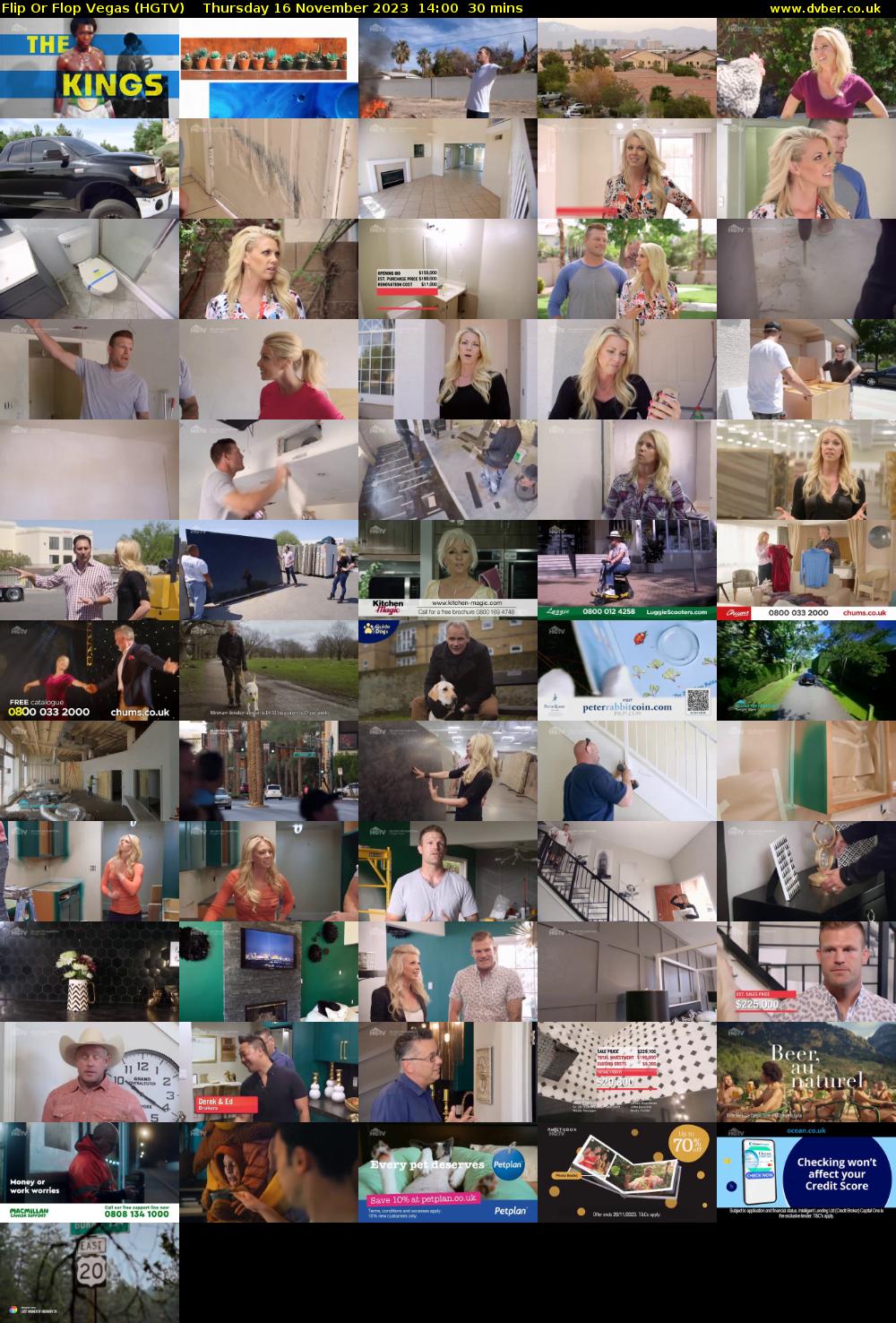 Flip Or Flop Vegas (HGTV) Thursday 16 November 2023 14:00 - 14:30
