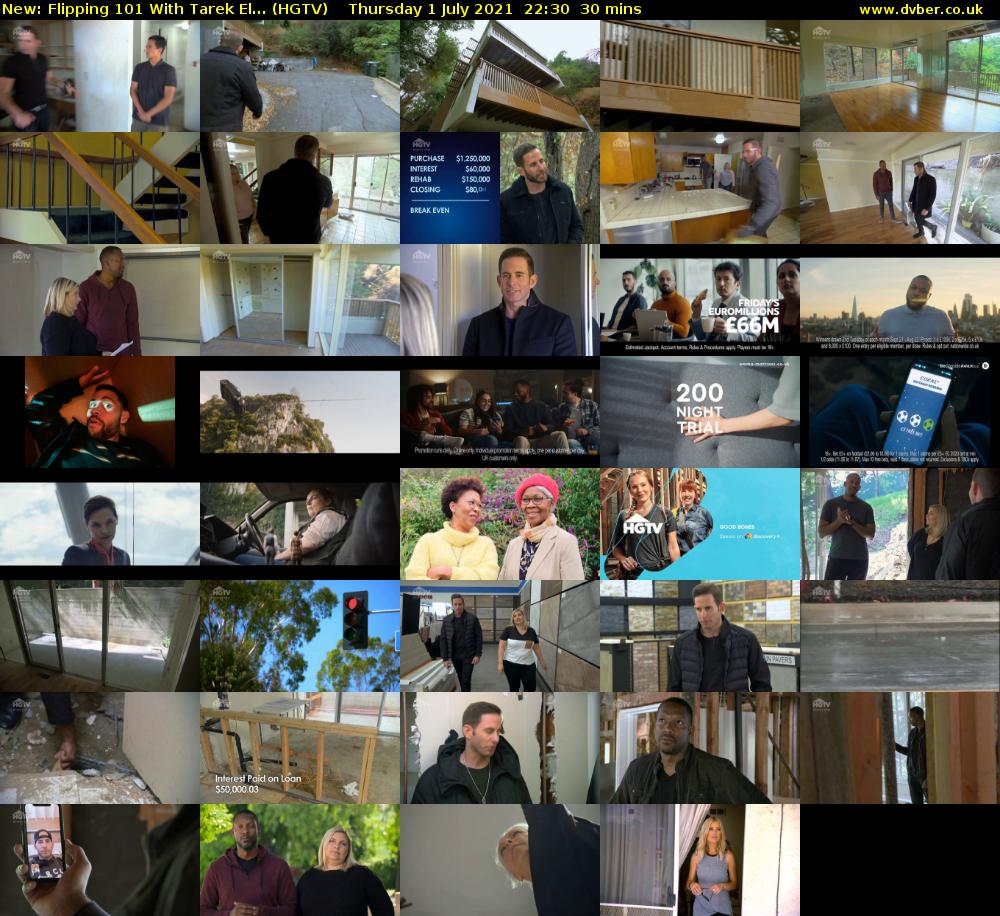 Flipping 101 With Tarek El... (HGTV) Thursday 1 July 2021 22:30 - 23:00