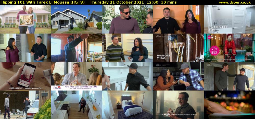 Flipping 101 With Tarek El Moussa (HGTV) Thursday 21 October 2021 12:00 - 12:30