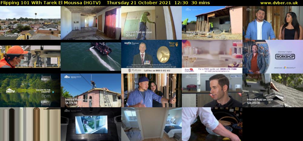 Flipping 101 With Tarek El Moussa (HGTV) Thursday 21 October 2021 12:30 - 13:00