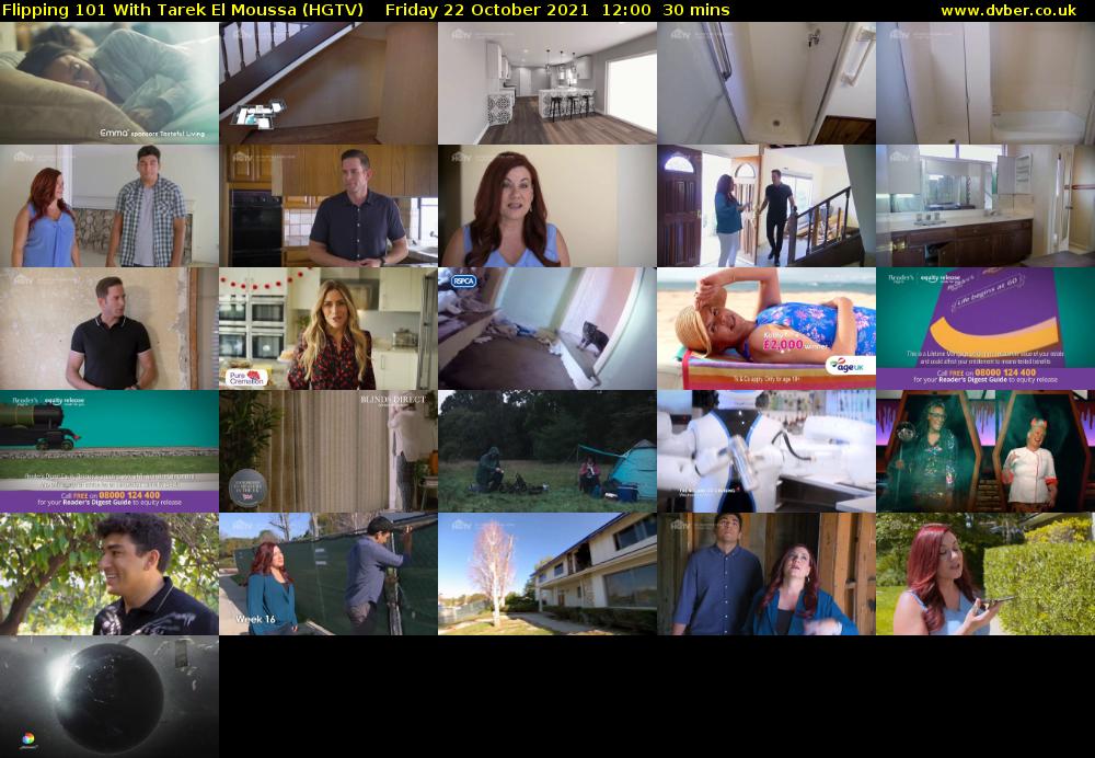 Flipping 101 With Tarek El Moussa (HGTV) Friday 22 October 2021 12:00 - 12:30