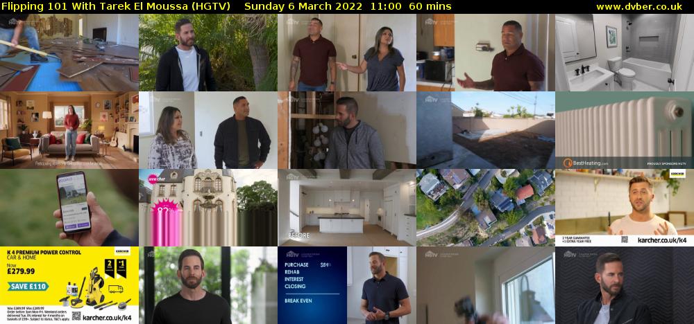 Flipping 101 With Tarek El Moussa (HGTV) Sunday 6 March 2022 11:00 - 12:00