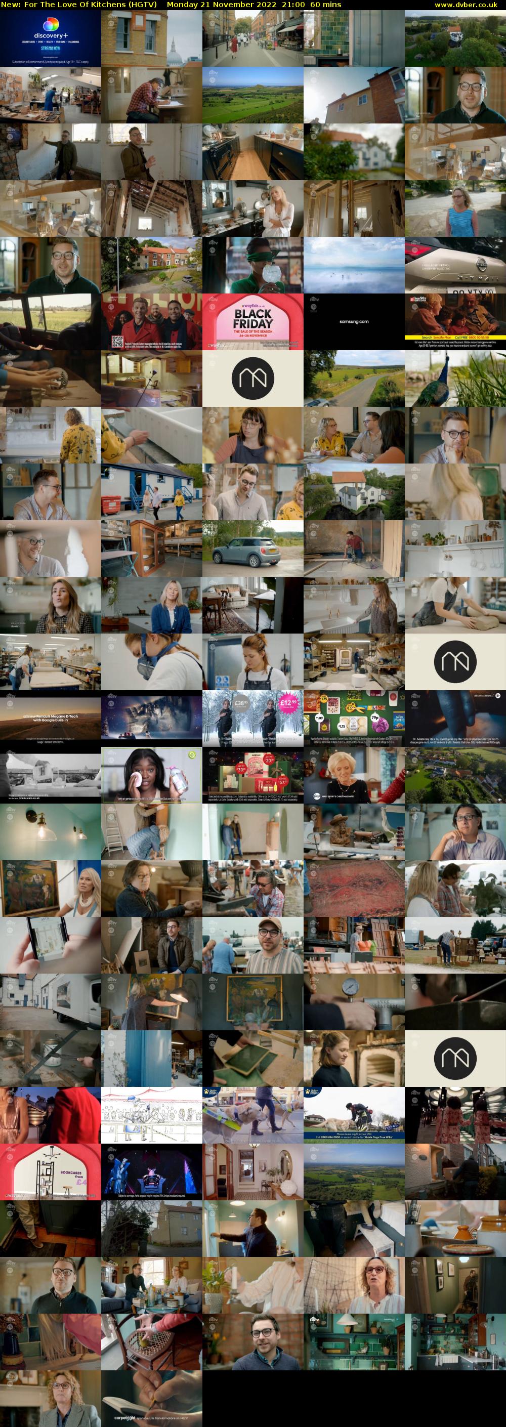 For The Love Of Kitchens (HGTV) Monday 21 November 2022 21:00 - 22:00